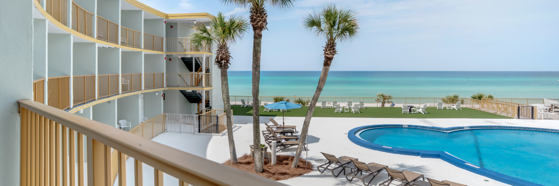 Swimming Pool at Chateau Beachfront Resort, Florida